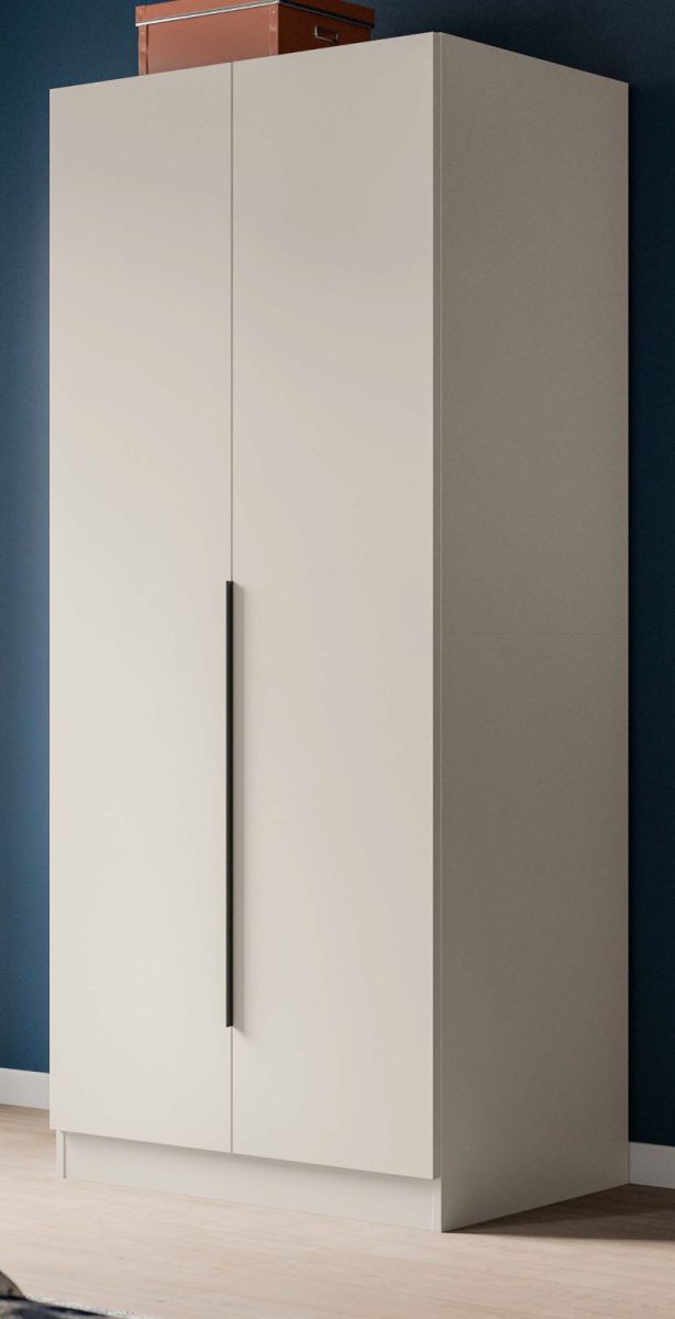 Kleiderschrank 2-türig Swan in kaschmir 80 x 181 cm
