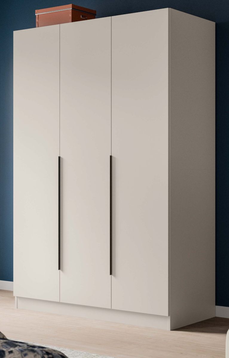 Kleiderschrank 3-türig Swan in kaschmir 120 x 181 cm