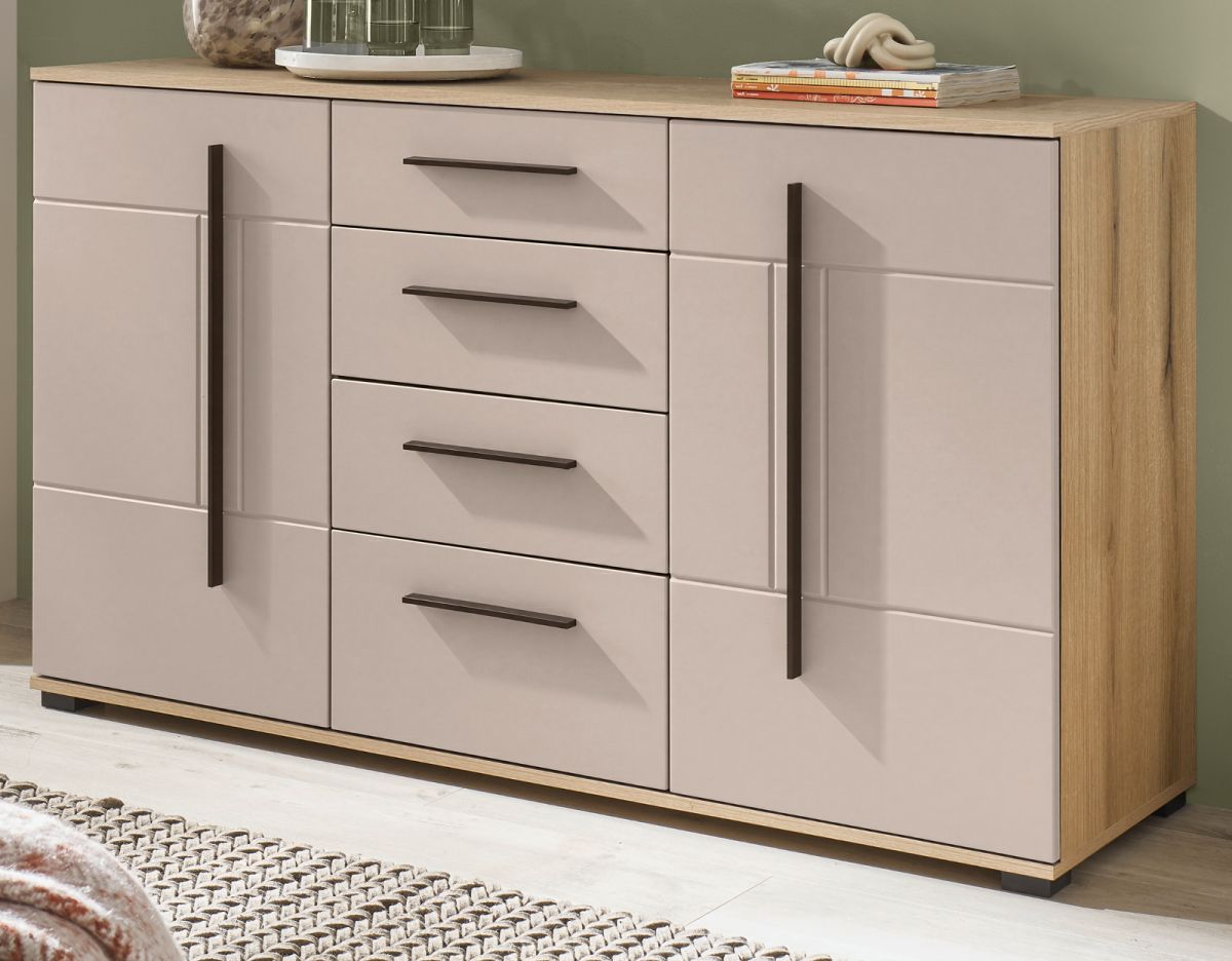 Sideboard Design-D in Kaschmir und Eiche 150 cm