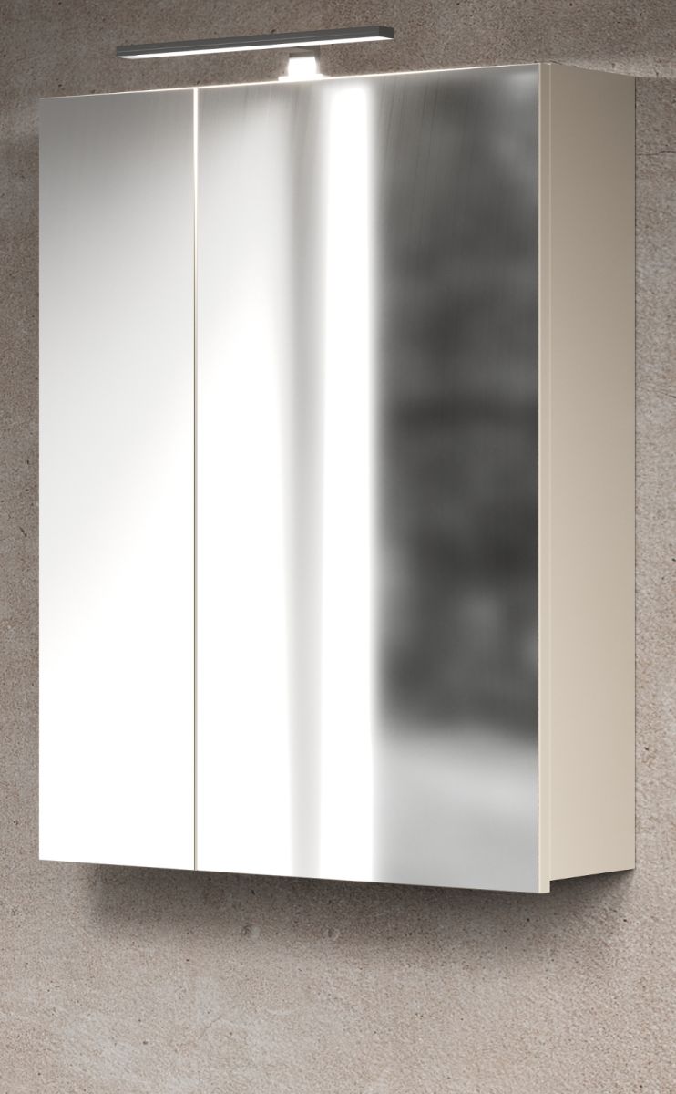 Badezimmer Spiegelschrank Celeste in Kaschmir 60 x 77 cm