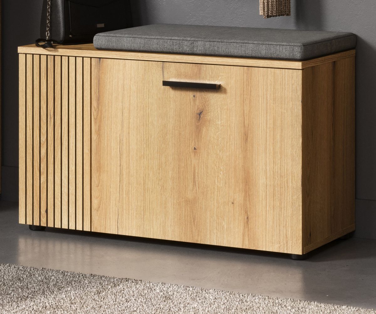 Garderobe Sitzbank Feliz in Evoke Eiche 80 cm