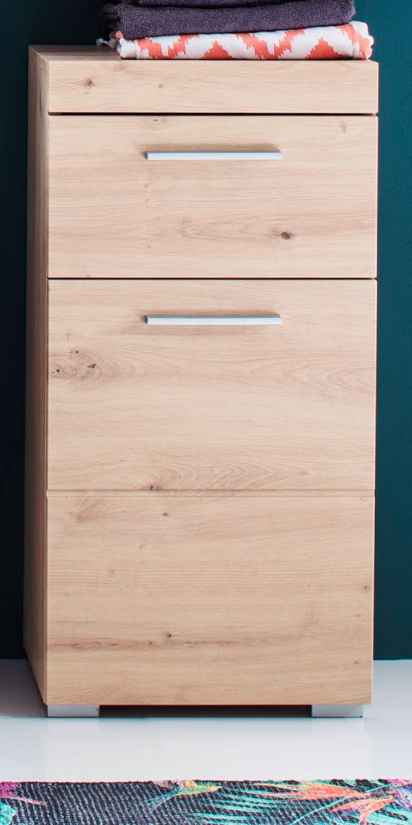 Unterschrank Badmöbel Amanda Asteiche Kommode 37 x 79 cm
