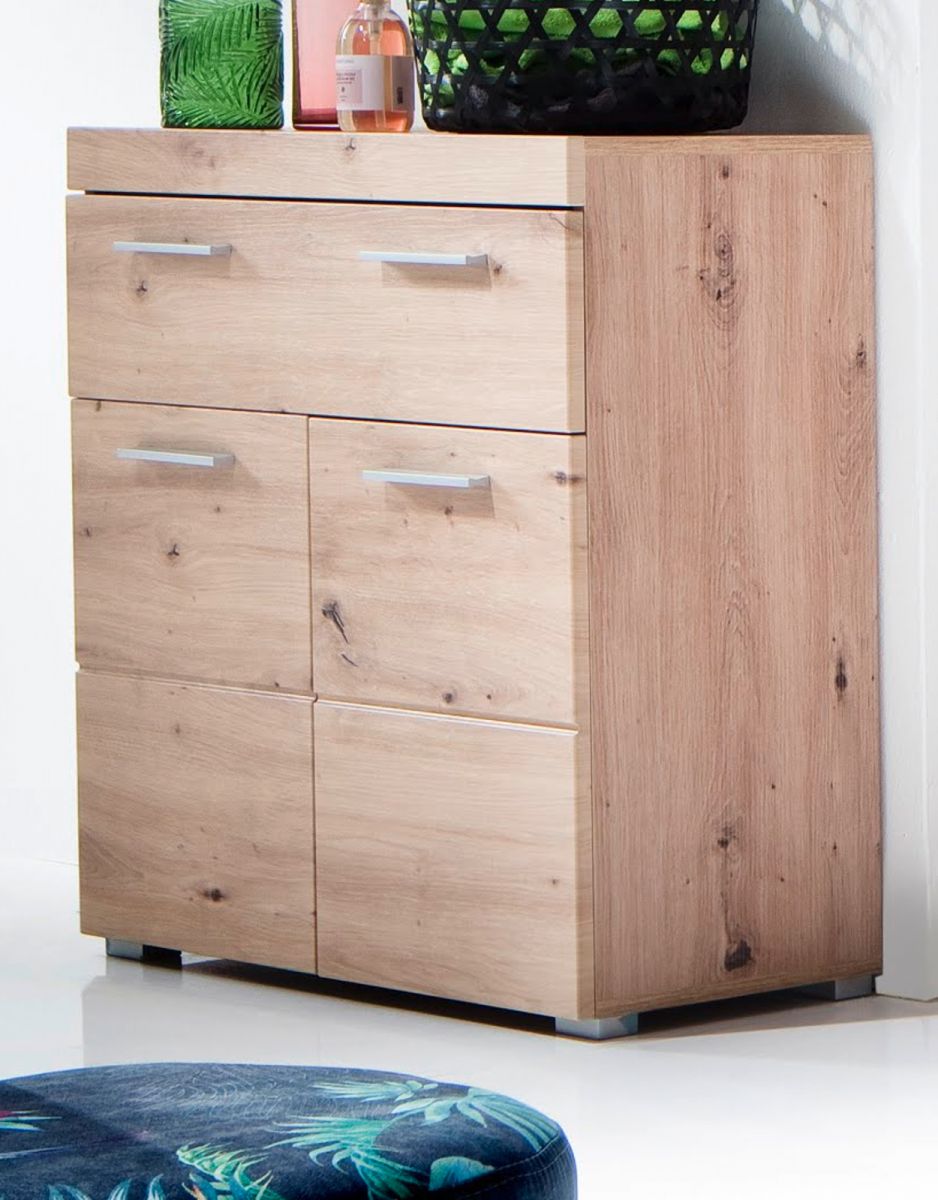 Kommode Badschrank Amanda Asteiche 73 x 79 cm