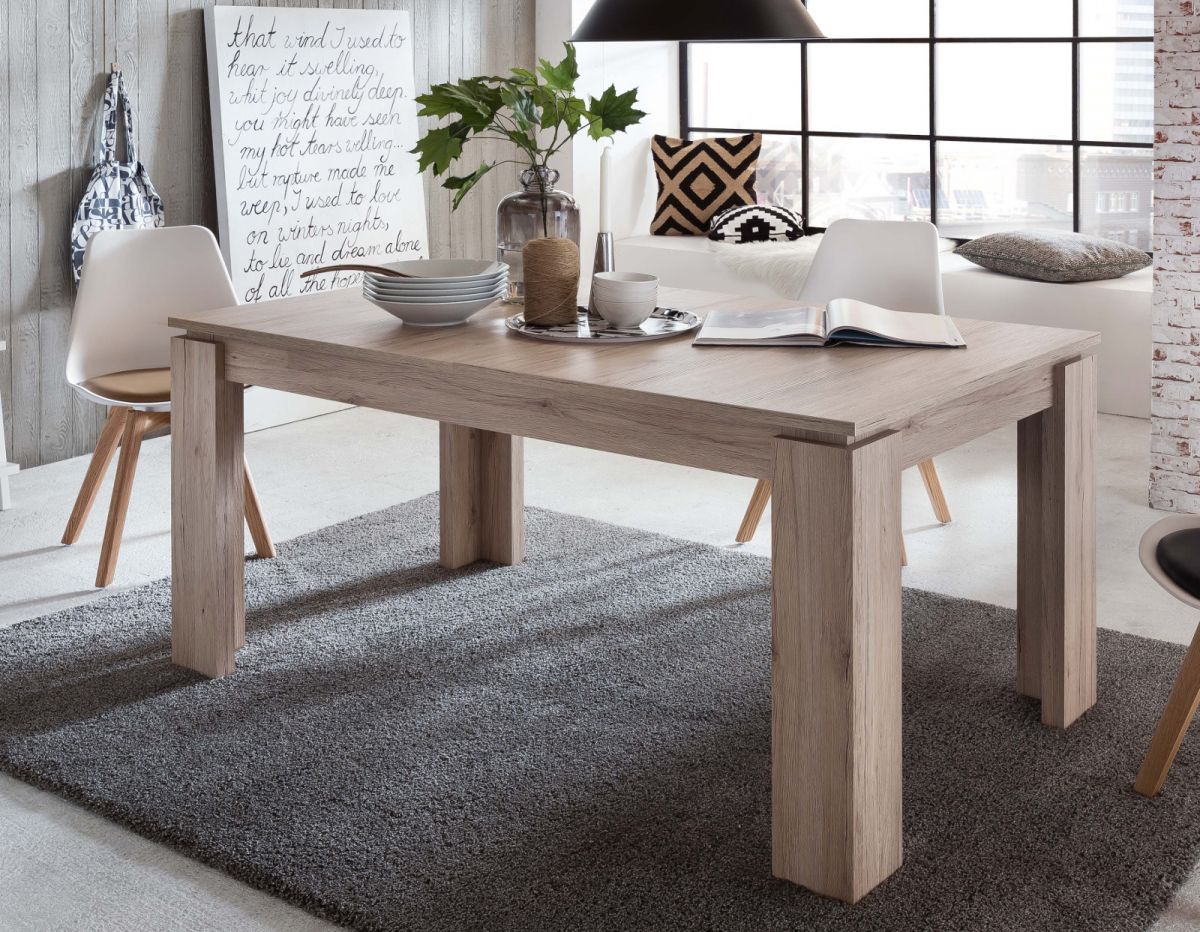 Esstisch ausziehbar Eiche San Remo Küchentisch 160 - 200 cm