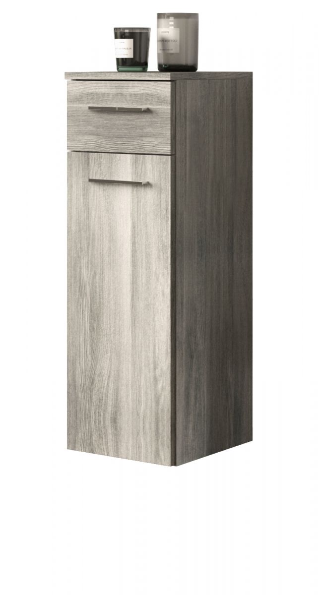 Badezimmer Unterschrank Jacky in grau Rauchsilber 30 cm