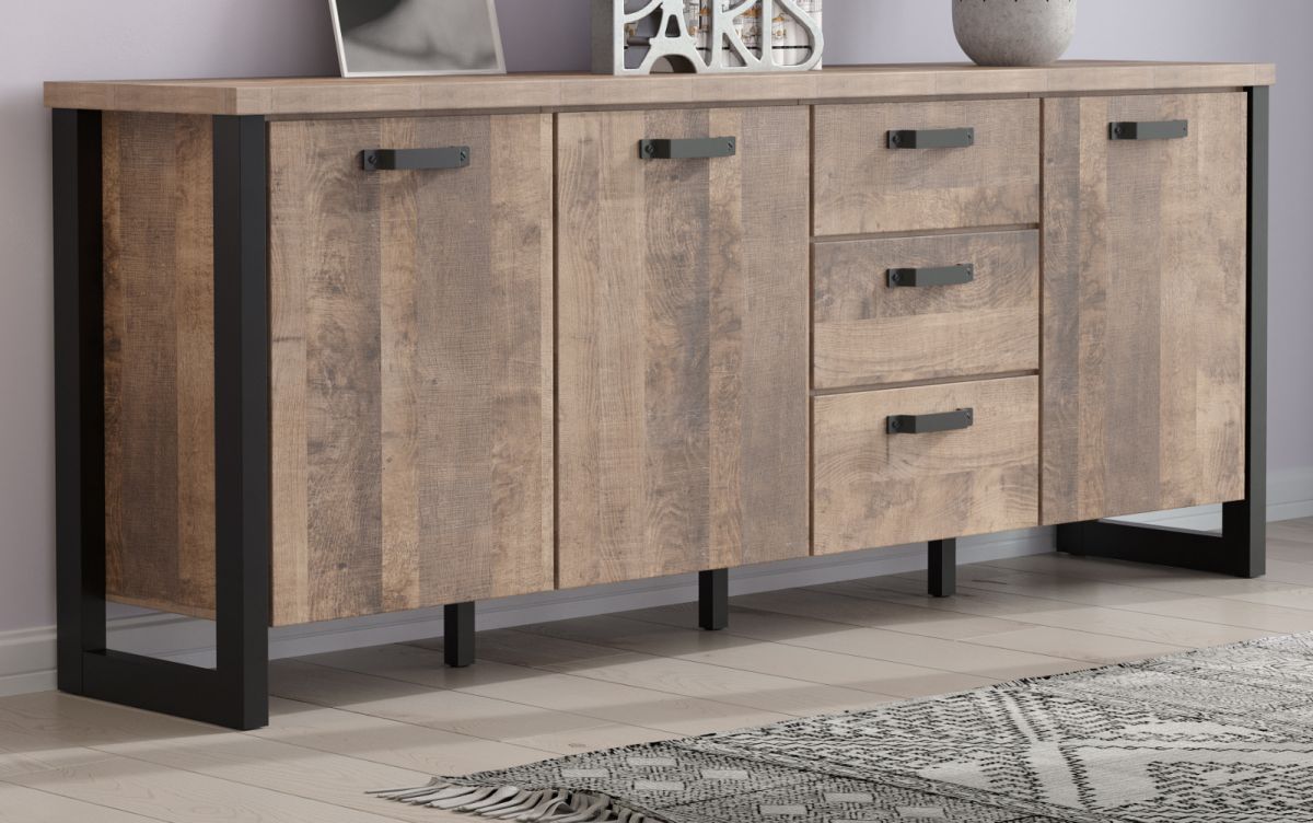 Sideboard Emile in Eiche Tabak 214 cm