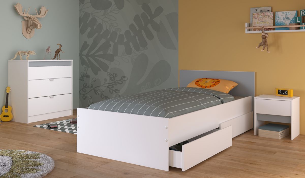 Parisot Kinderzimmer und Jugendzimmer Pirouette in weiß Set 3-tlg.