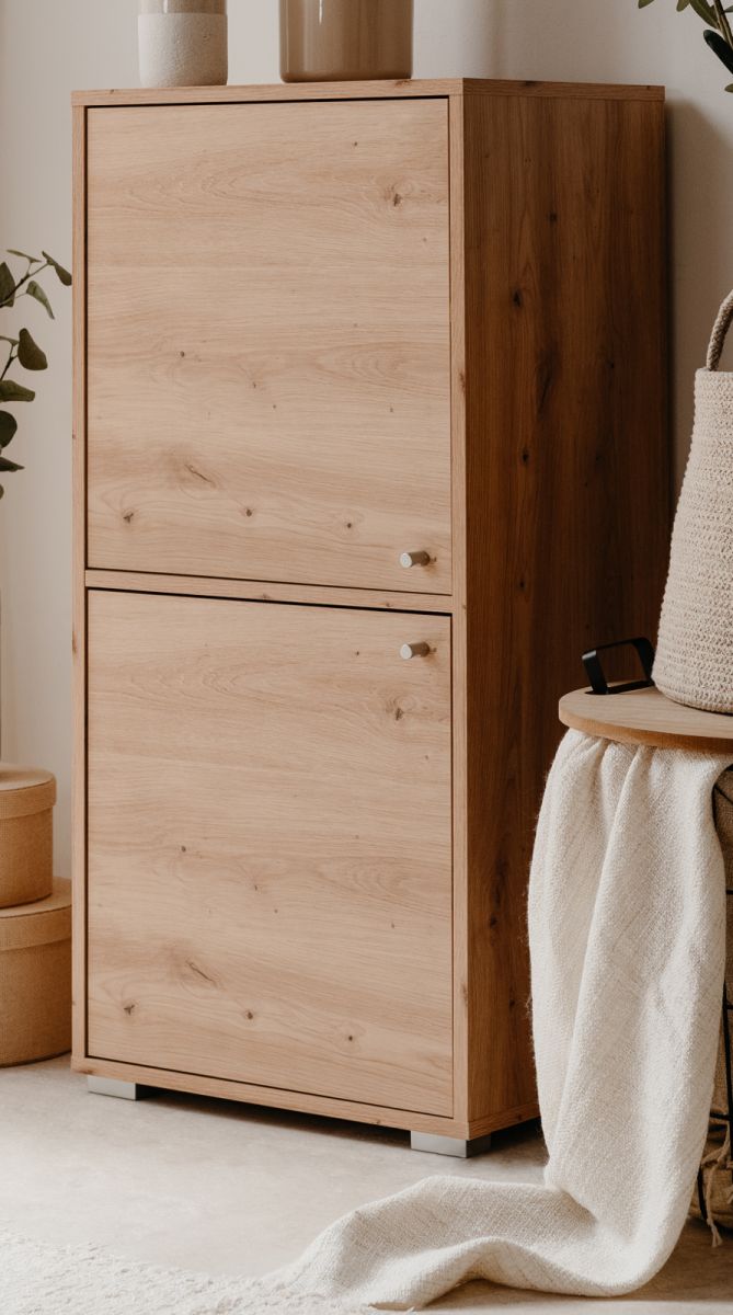 Kommode Fidan in Eiche Artisan 46 x 97 cm