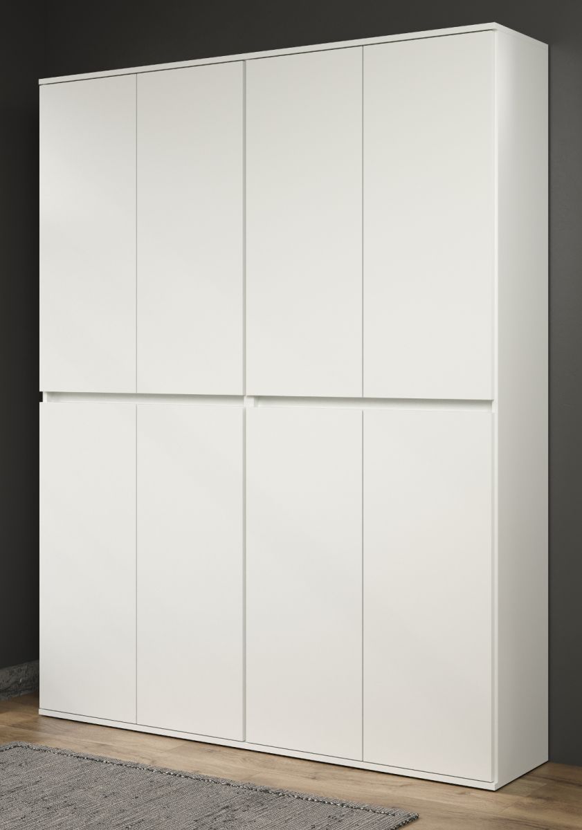 Garderobenschrank Nevada weiß Schuhschrank 148 cm
