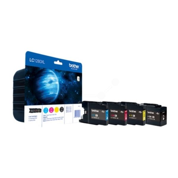 Brother LC-1280XLVALBPDR Original Tintenpatrone MultiPack Bk,C,M,Y High-Capacity