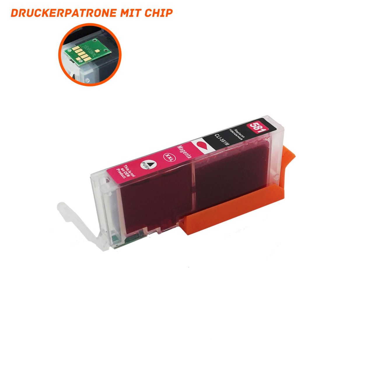 Alternativ zu Canon CLI-581 MXXL Druckerpatrone magenta