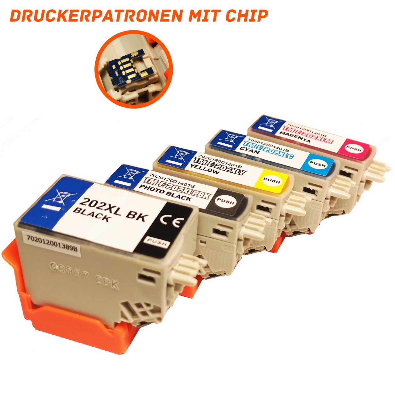 Alternativ zu Epson 202XL Druckerpatrone MultiPack Bk,PhBk,C,M,Y