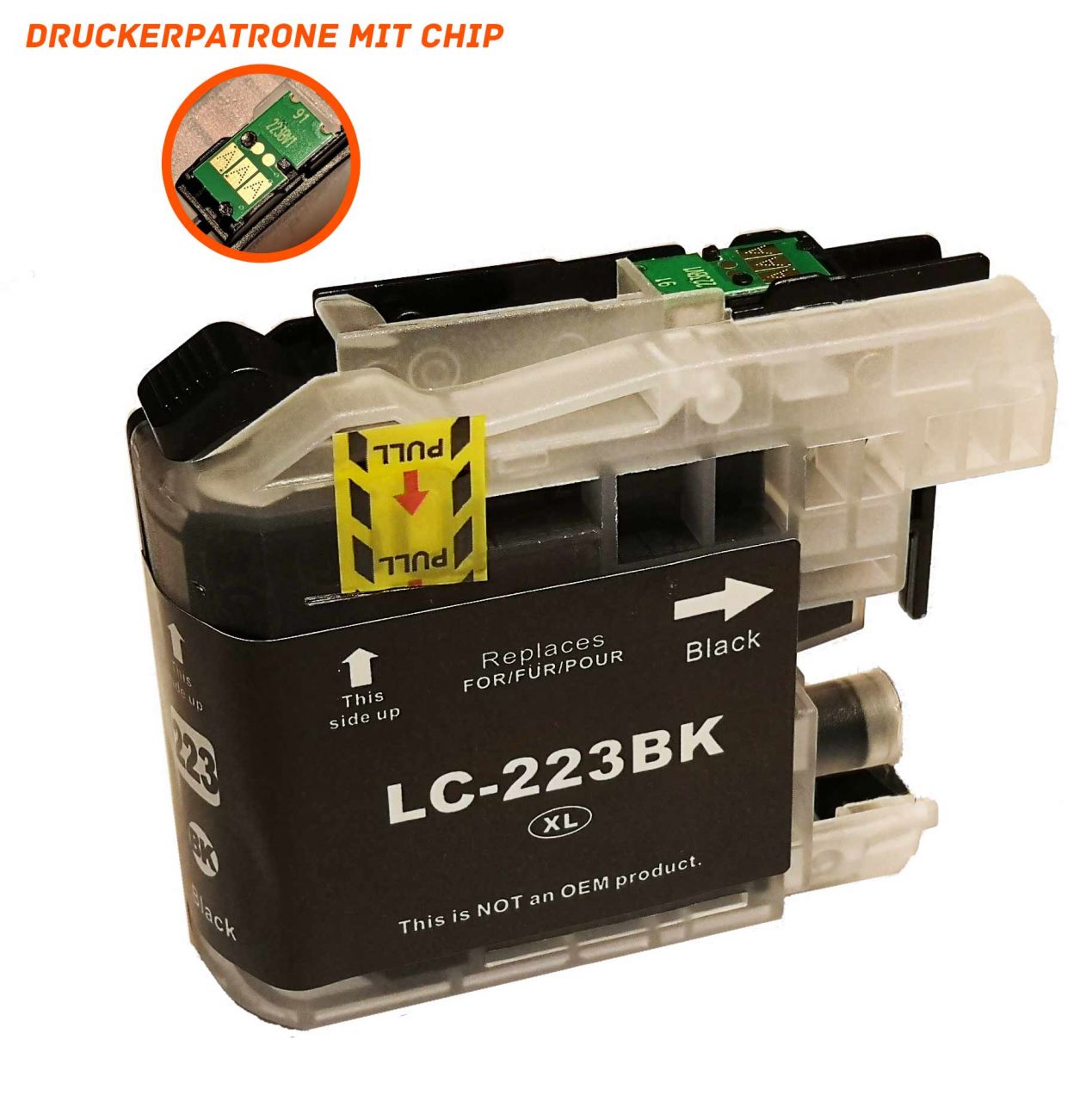 Alternativ zu Brother LC-223BK Druckerpatrone schwarz