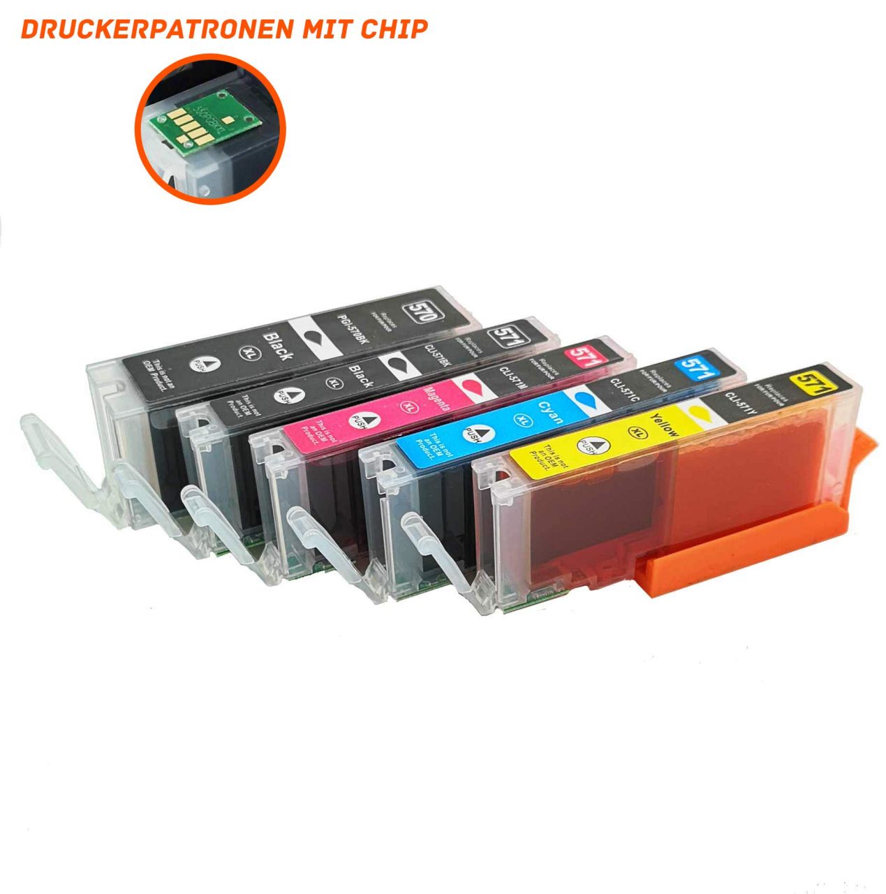 Alternativ zu Canon PGI-570XL CLI-571XL Multipack 5 Druckerpatronen