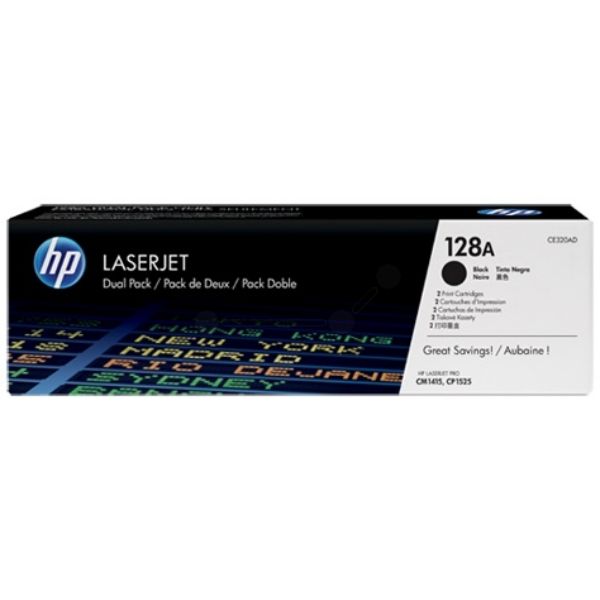 HP 128A Original Toner schwarz Doppelpack