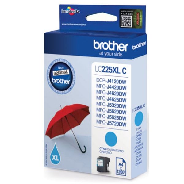 Brother LC-225XLC Original Tintenpatrone cyan