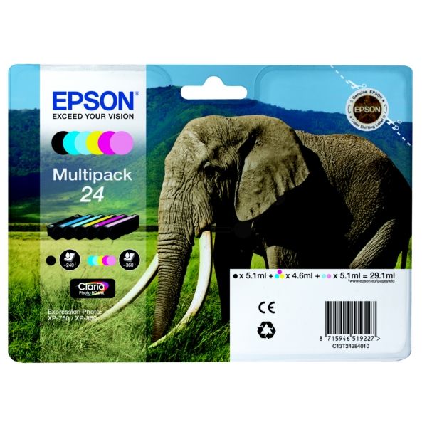 Epson 24 Original Tintenpatrone MultiPack Bk,C,M,Y,LC,LM