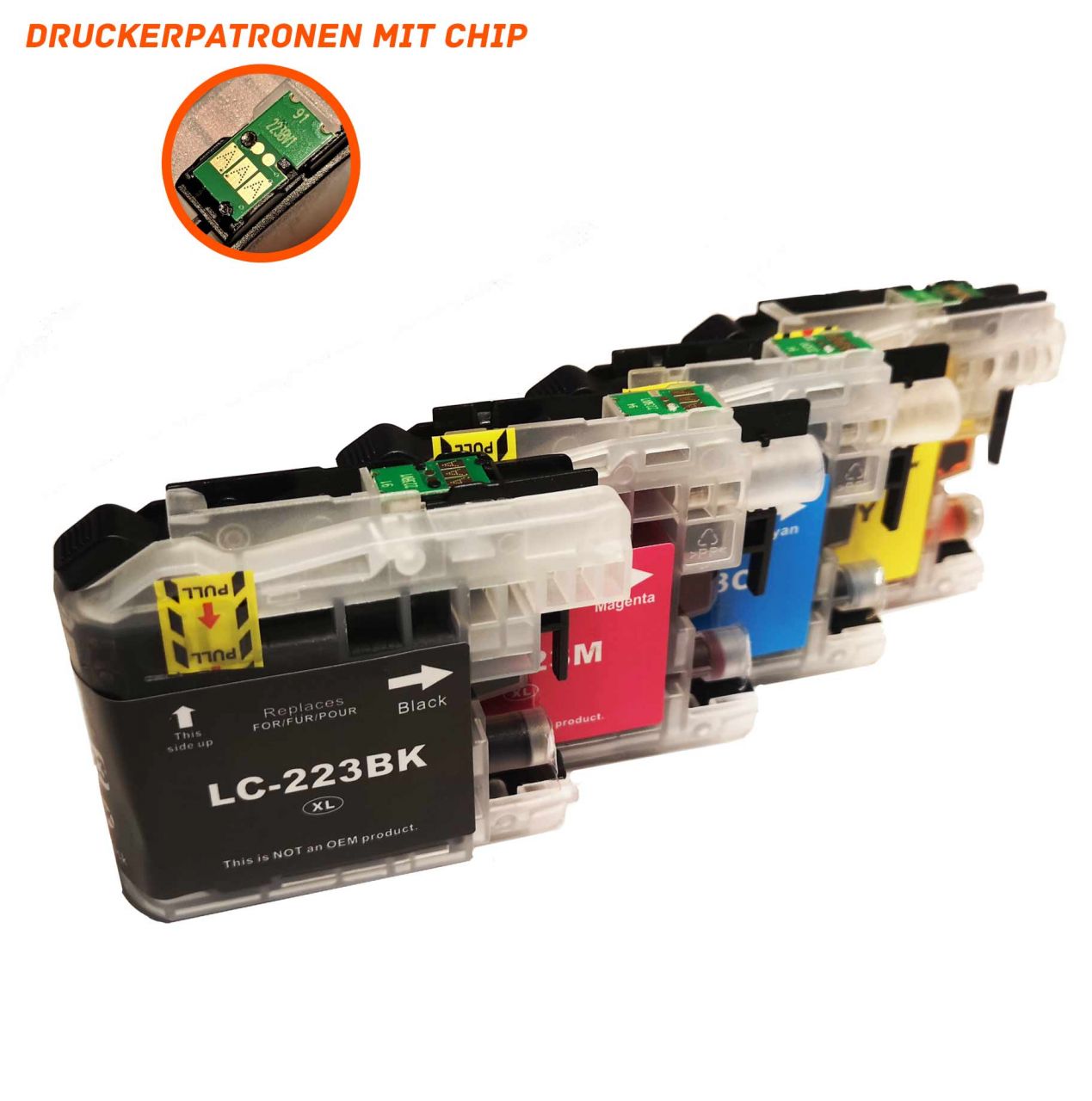 Alternativ zu Brother LC-223VAL Druckerpatrone MultiPack Bk,C,M,Y