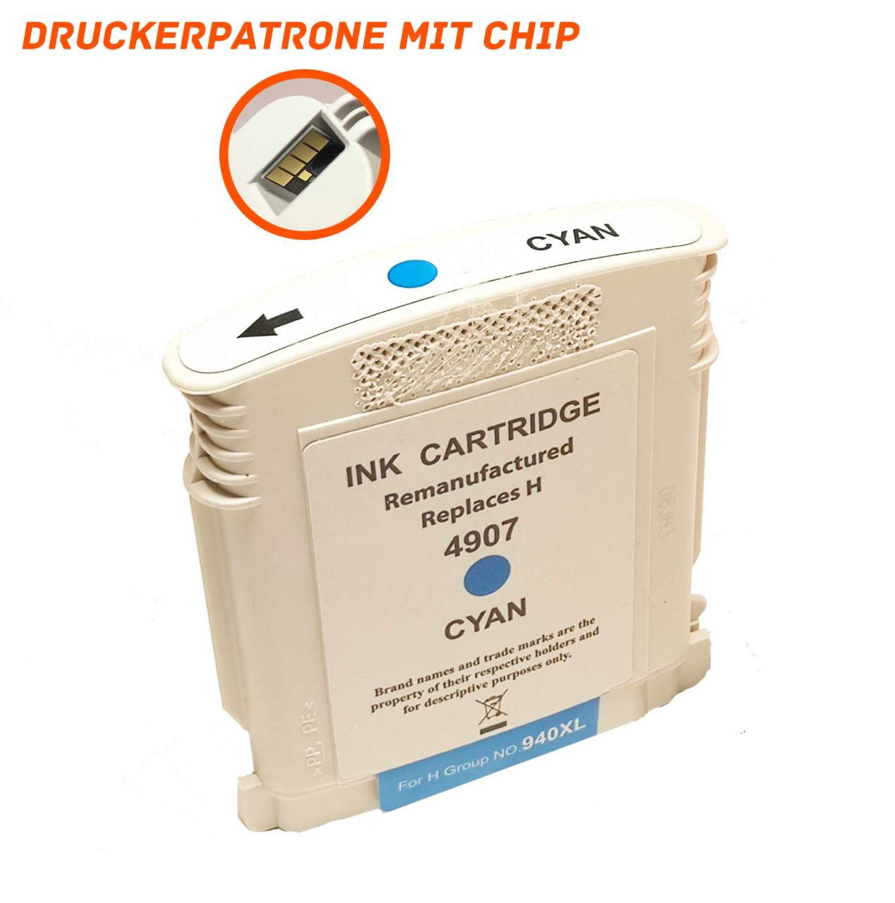 Alternativ zu HP 940XL Druckerpatrone cyan