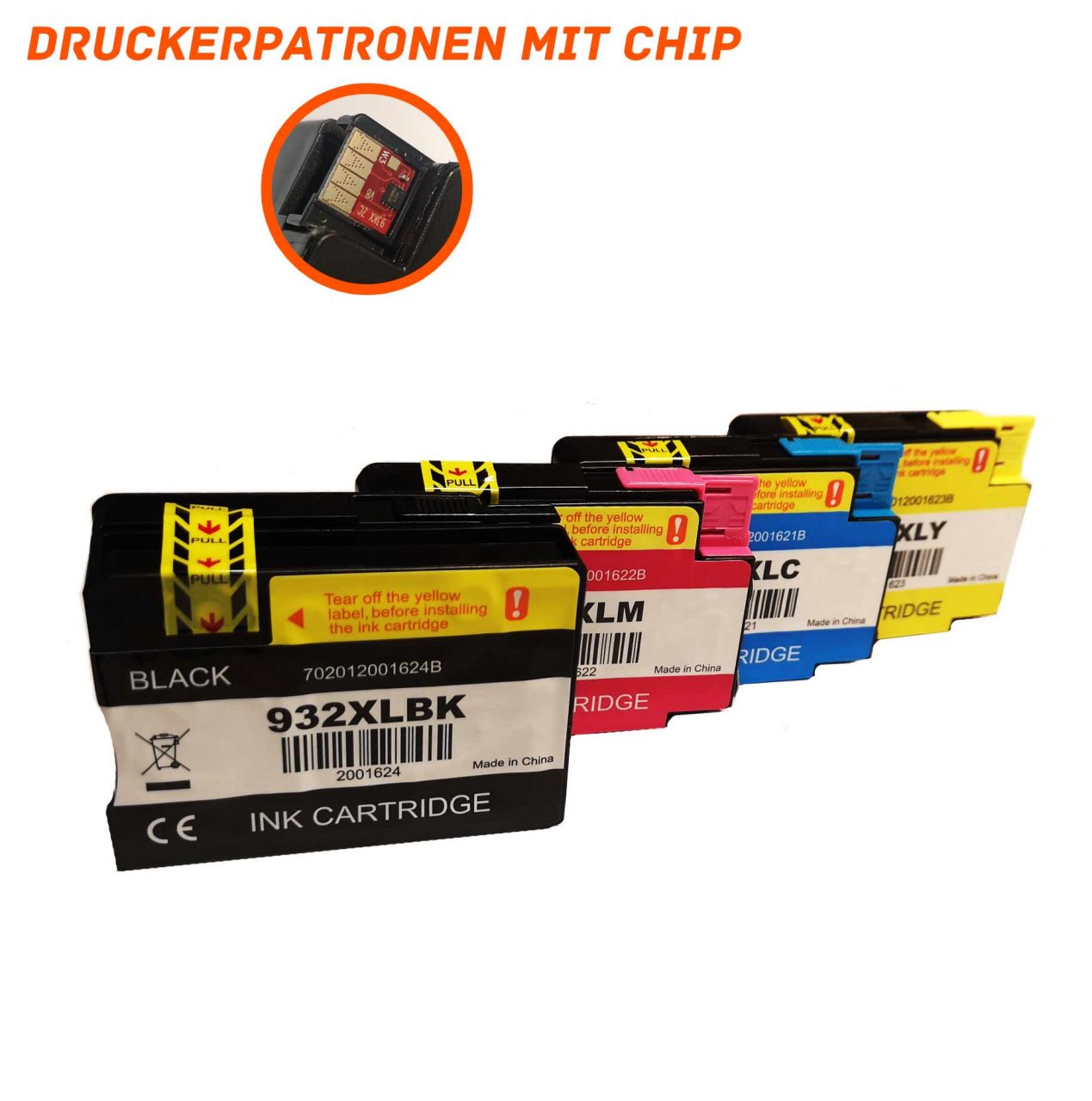 Alternativ zu HP 932XL/933XL Druckerpatrone MultiPack Bk,C,M,Y