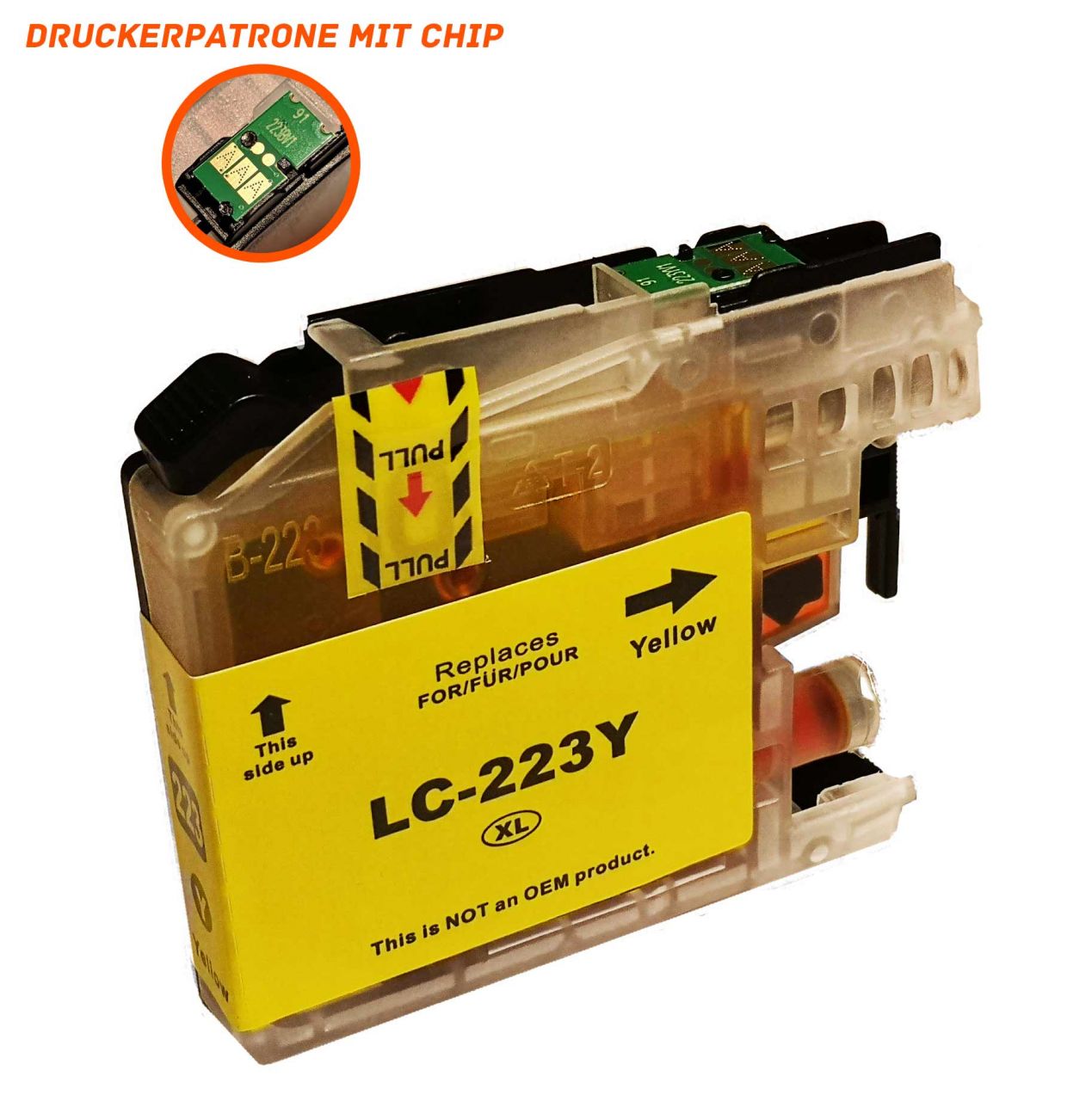 Alternativ zu Brother LC-223Y Druckerpatrone gelb