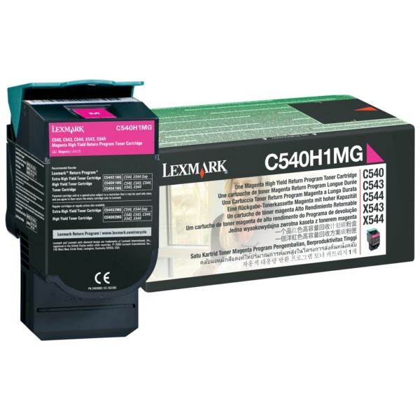 Lexmark C540A1MG Toner magenta return program