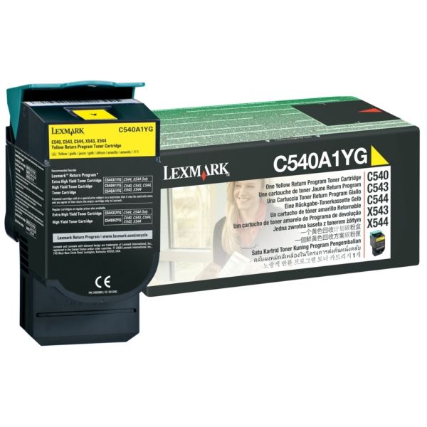 Lexmark C540A1YG Toner gelb return program