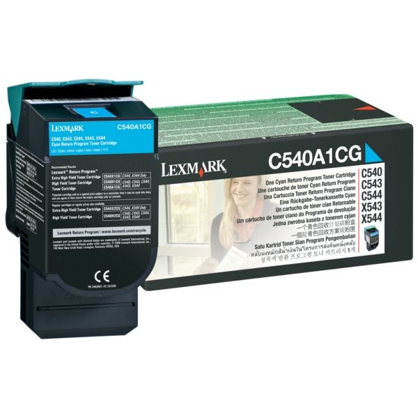 Lexmark C540A1CG Toner cyan return program
