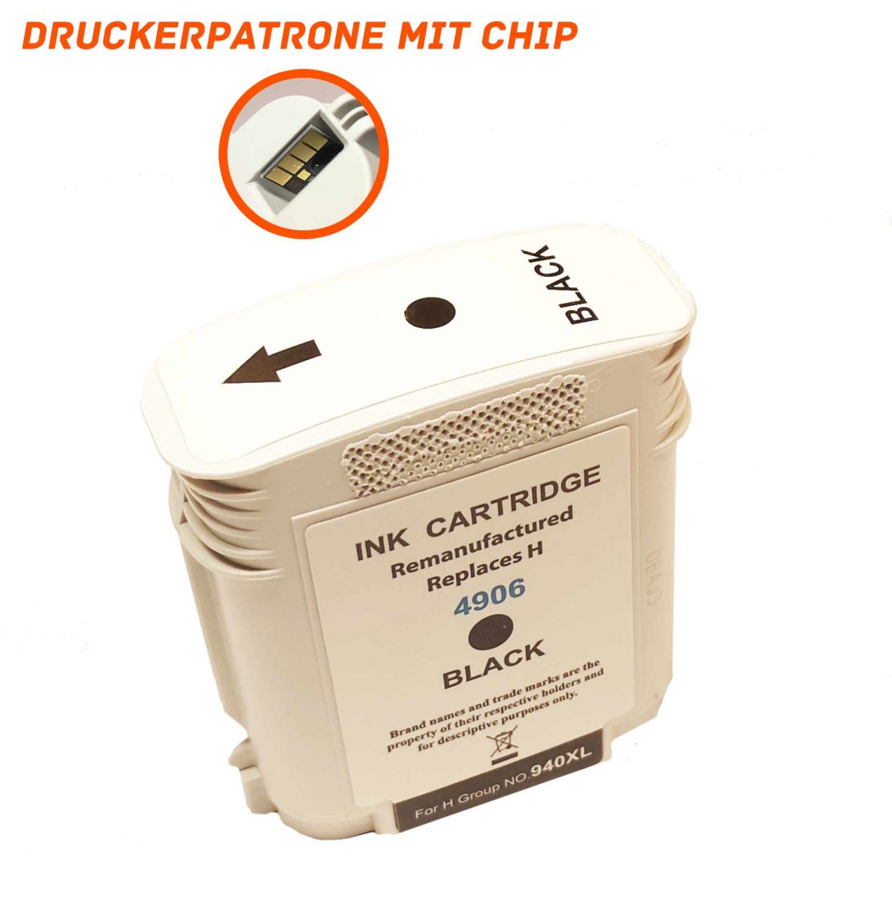 Alternativ zu HP 940XL Druckerpatrone schwarz