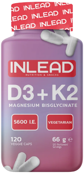 Vitamin D3 + K2 + Magnesium (120 Caps), Inlead Nutrition