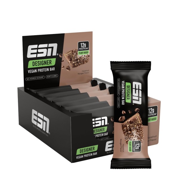 Designer Bar Vegan Box (12x55g), ESN