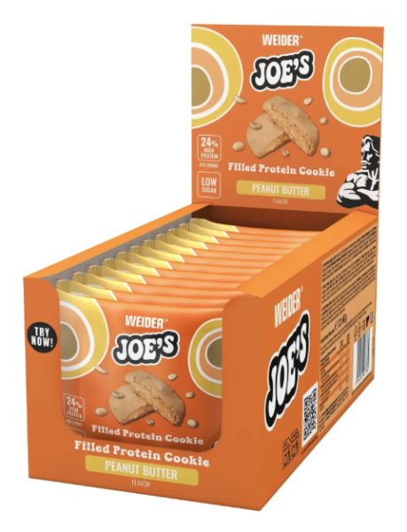 Joe´s Filled Protein Cookie (12x60g), Weider Peanut Butter MHD 12.0...