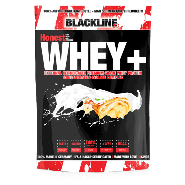 Honest Whey+ (1000g), #sinob - Blackline 2.0 Heiße Milch mit Honig ...