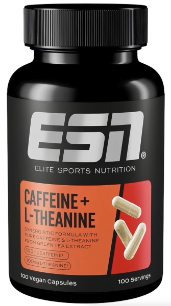 Caffeine + L-Theanine / Crank Focus (100 Caps), ESN