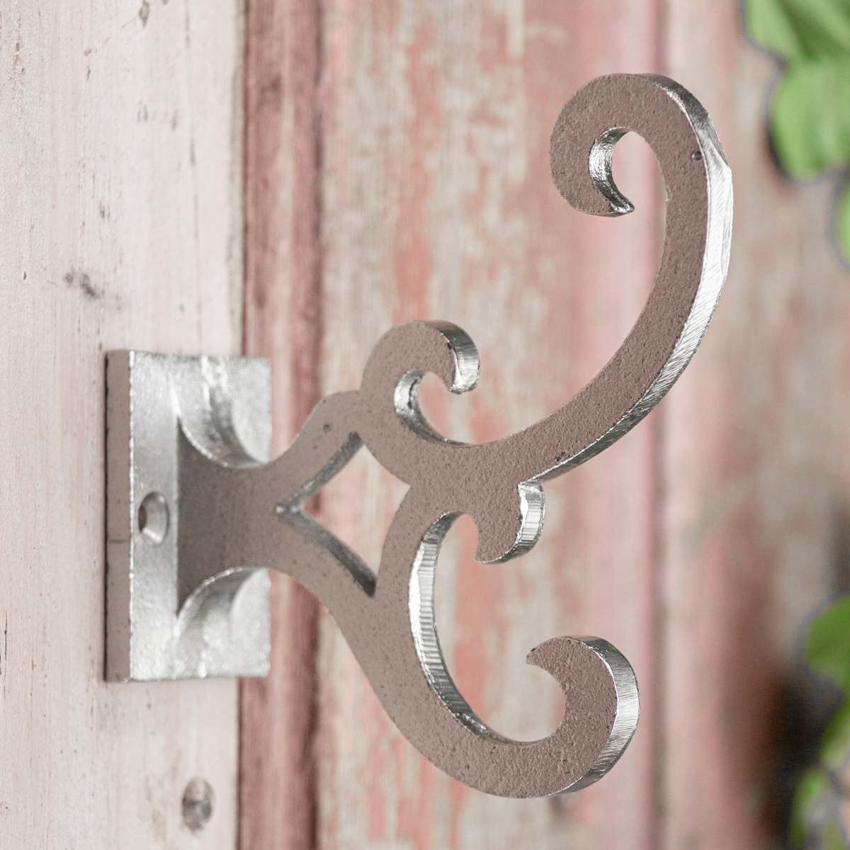 Kleiderhaken, groß, verziert | Eisen, Silber | H 10,0 x B 3,7 cm