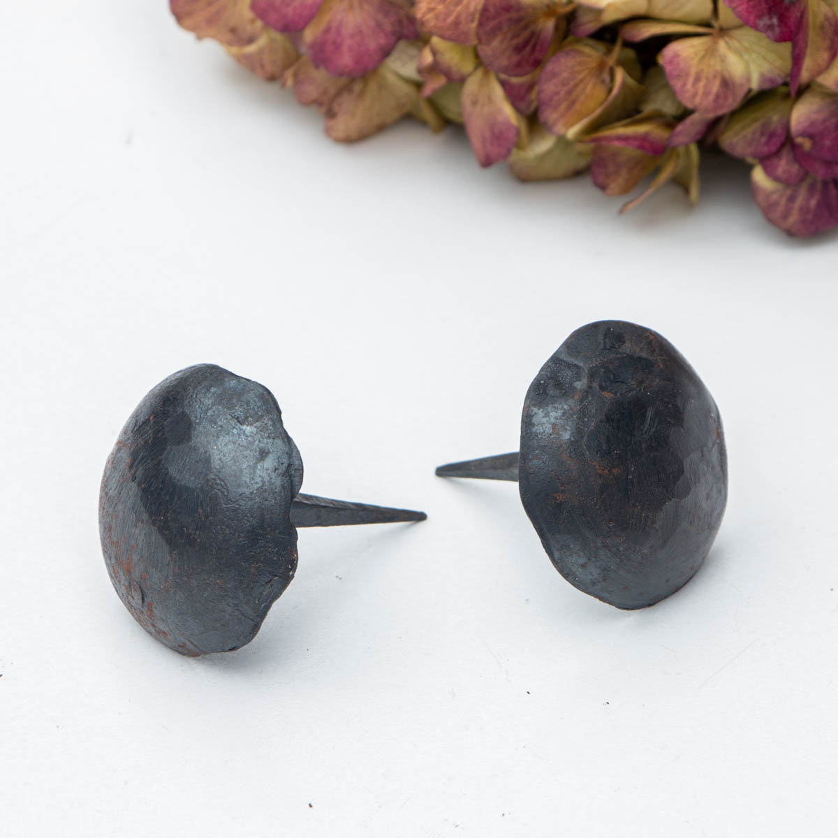 Nagel, runder Kopf, Holznägel |Eisen geschmiedet, schwarz |H5,5xB4,1cm