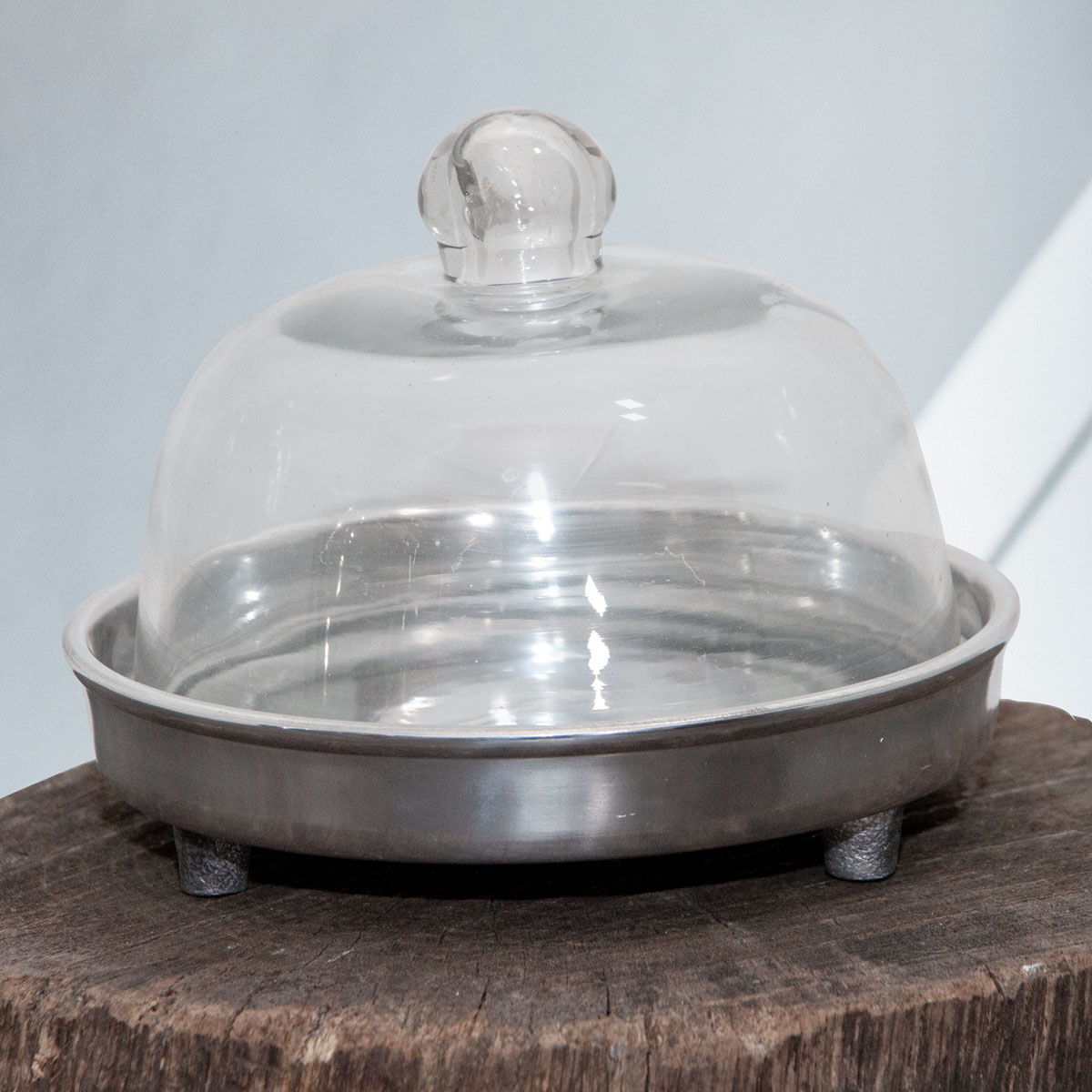 Butterdose, Aluminkum, Glas, Dose, Dekoration