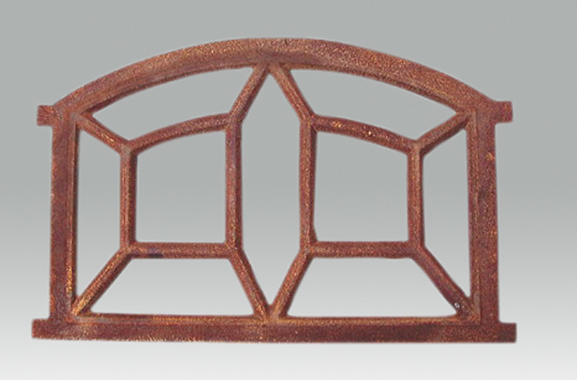 Eisenfenster Stallfenster, Fenster antik für Garten Ruine, De Spin klein 65x44cm