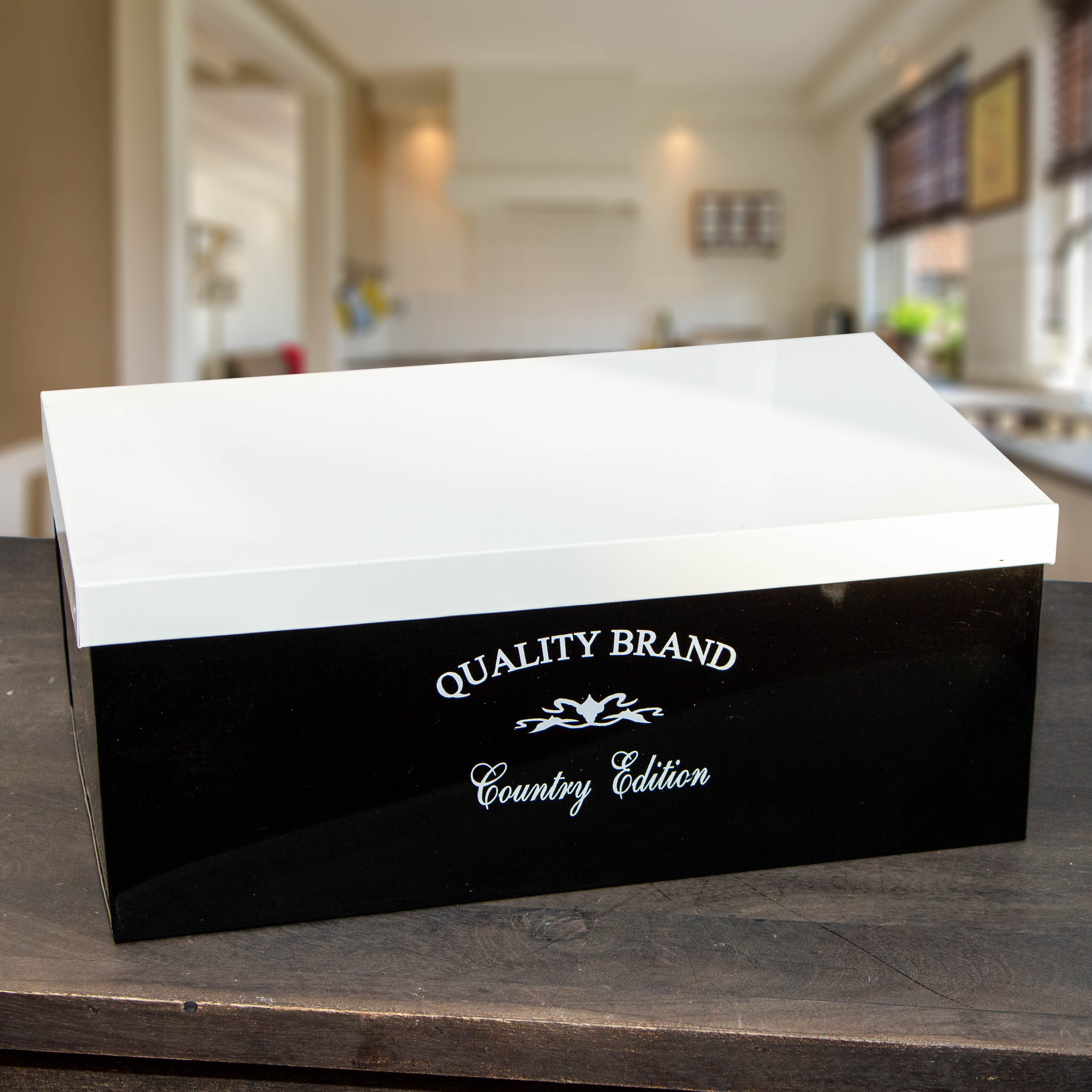 Aufbewahrungsdose, rechteckig, Schwarz, Eisen, Dose, Dekoration