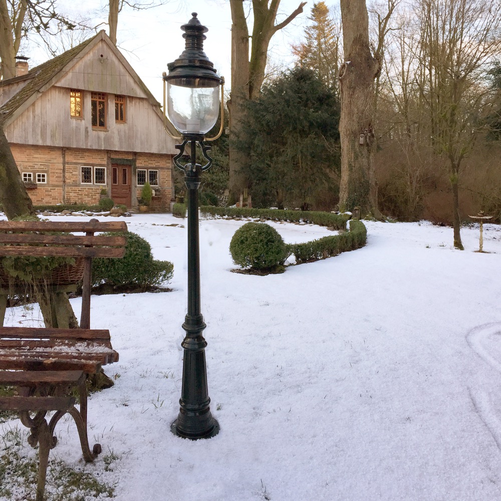 Gartenbeleuchtungen im Vintagestil Lampen Einfahrt Aussenlampen Garage - H.184cm