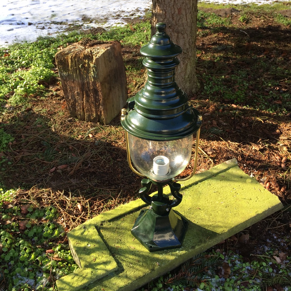 Sockelleuchte Gartenweg Sockellampe Landhaus Aussenleuchte Beleuchtung - H.66 cm