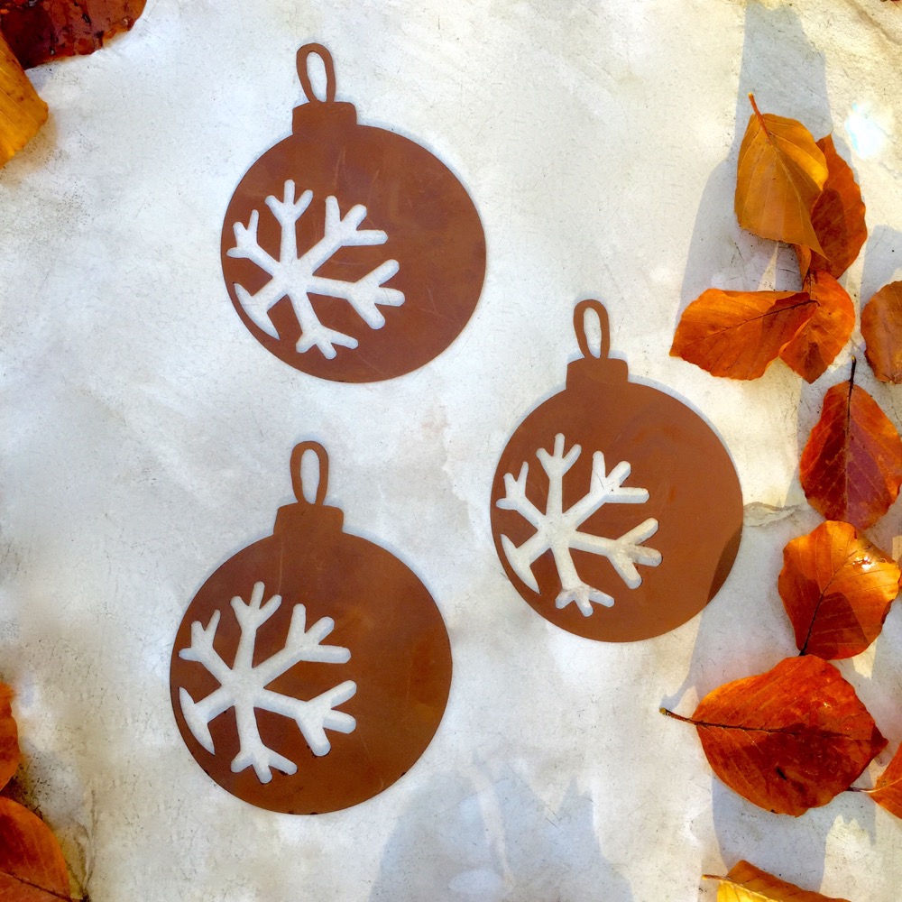 Weihnachten Baumanhänger in Form einer Kugel, Winter Garten-Dekoration