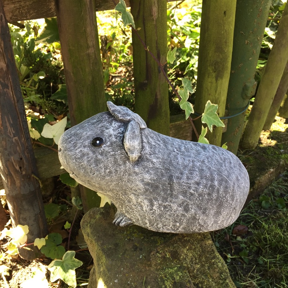 Meerschweinchen Garten Dekoration Haustür Tierfiguren - Steinguss frostfest
