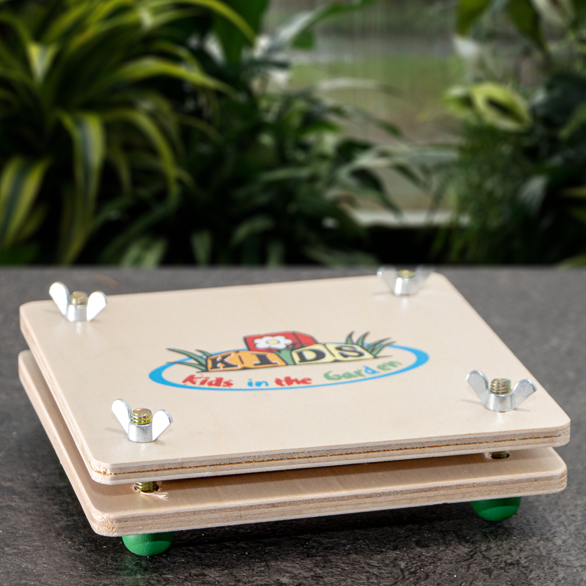 Blumenpresse, Kinder, Holz, Spielzeug, Garten