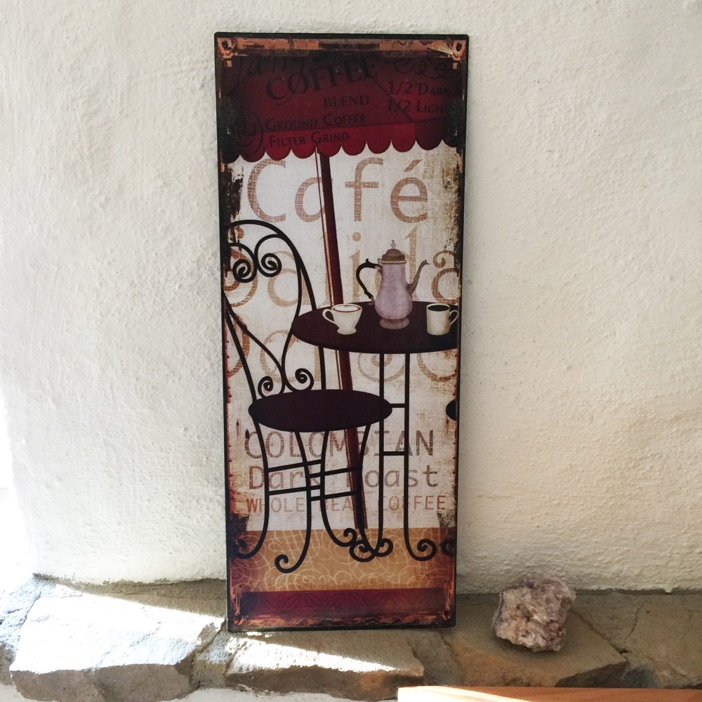 Cafe-Haus Blechschild mit Cafe-Schild Dekoration Küche Bilder Kaffee Coffee