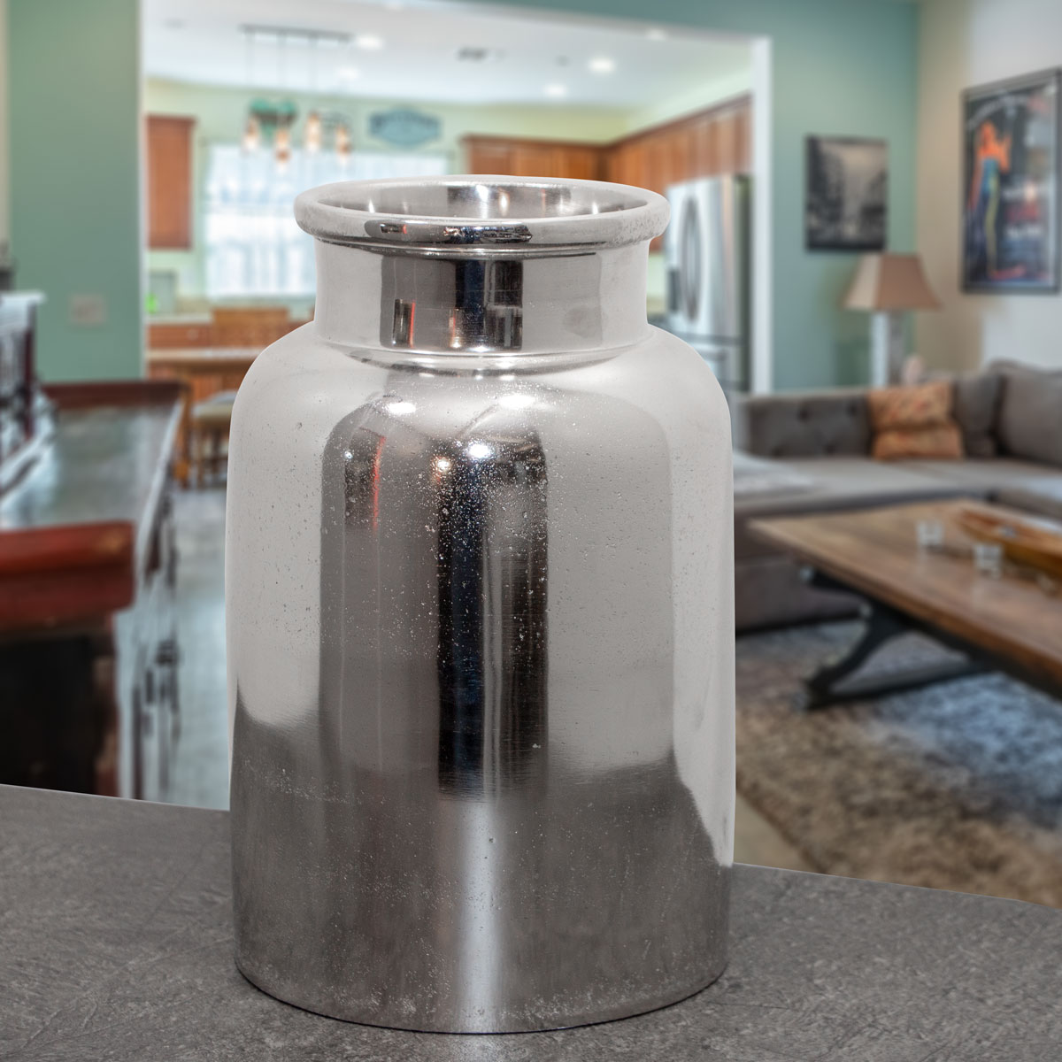 Aluminium Vase, Schirmständer, Vase, Dekoration