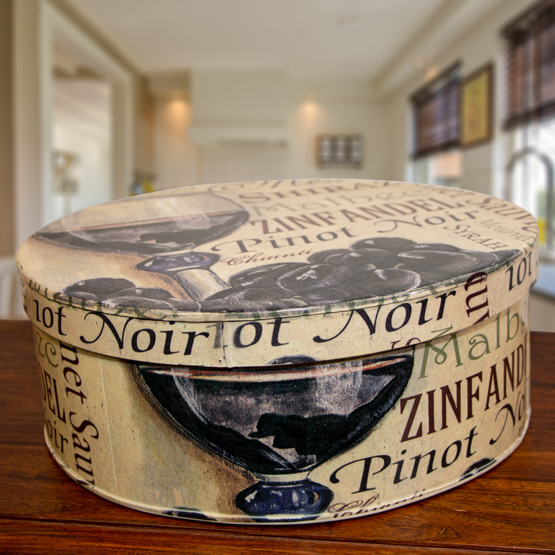 Keksdose, Groß, rund, Silber, Eisen, Dose, Dekoration, Wein