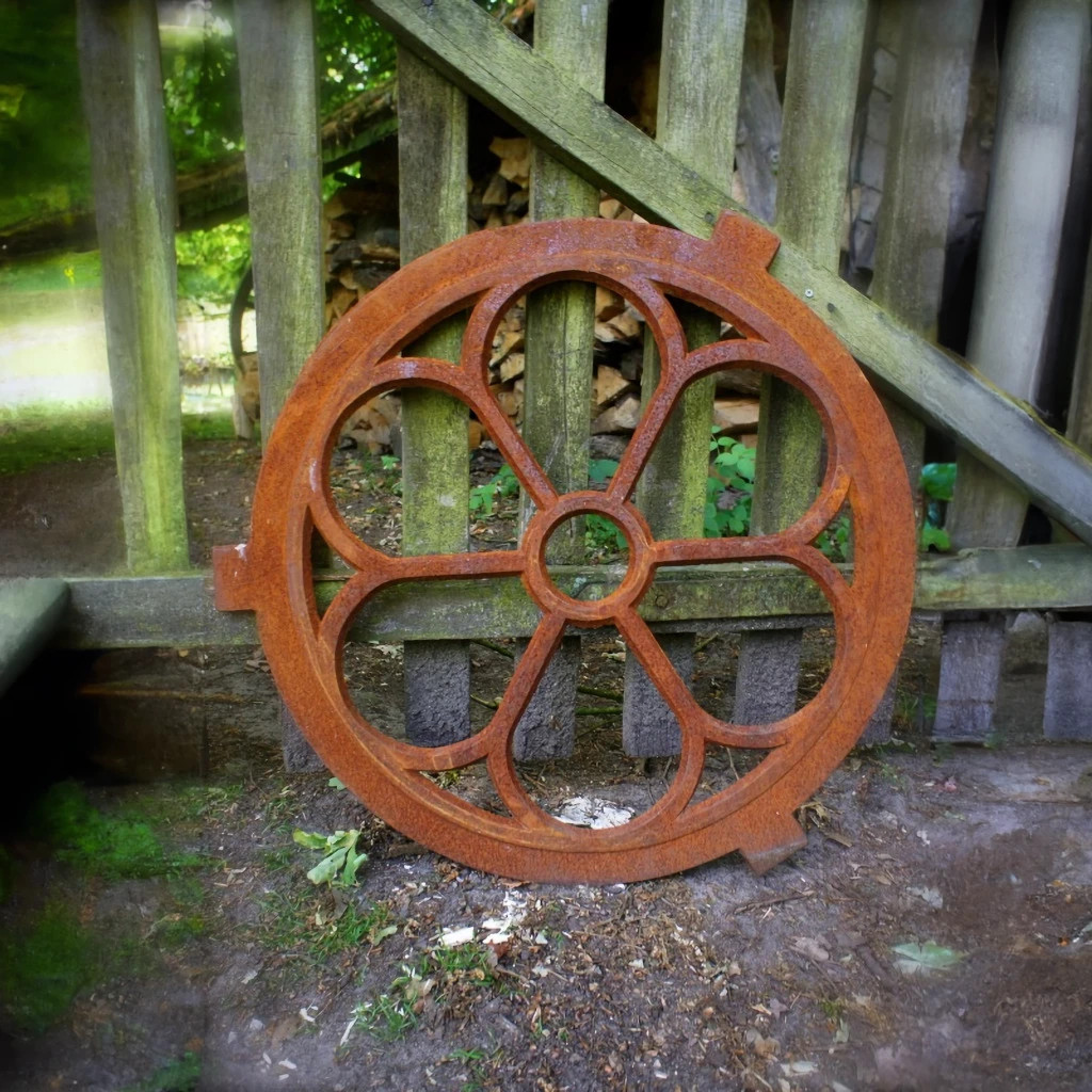 Eisenfenster Giebel, Stallfenster für Garage Giebelfenster, Fenster rund D60