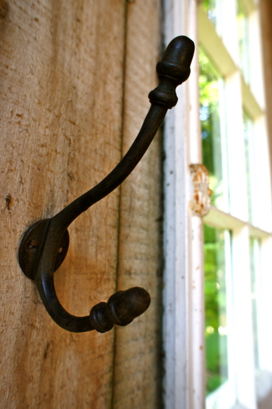 Garderobenhaken, Haken für antike Garderobe, Huthaken, Eichel wie antik - Eisen