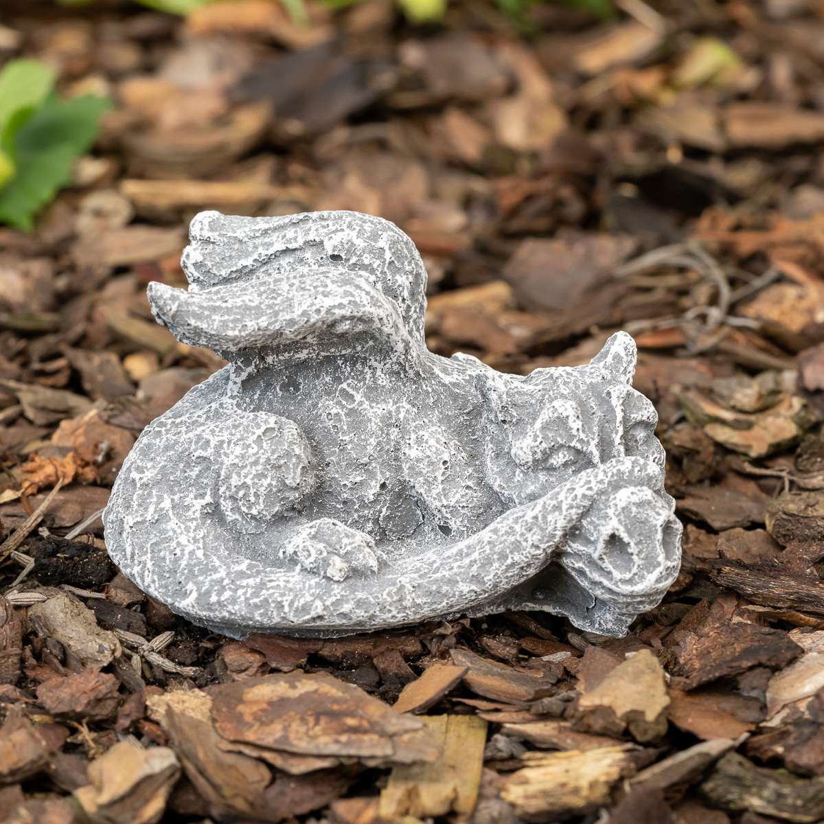 Drache mini | Steinguss, grau | H 5cm x T 8cm